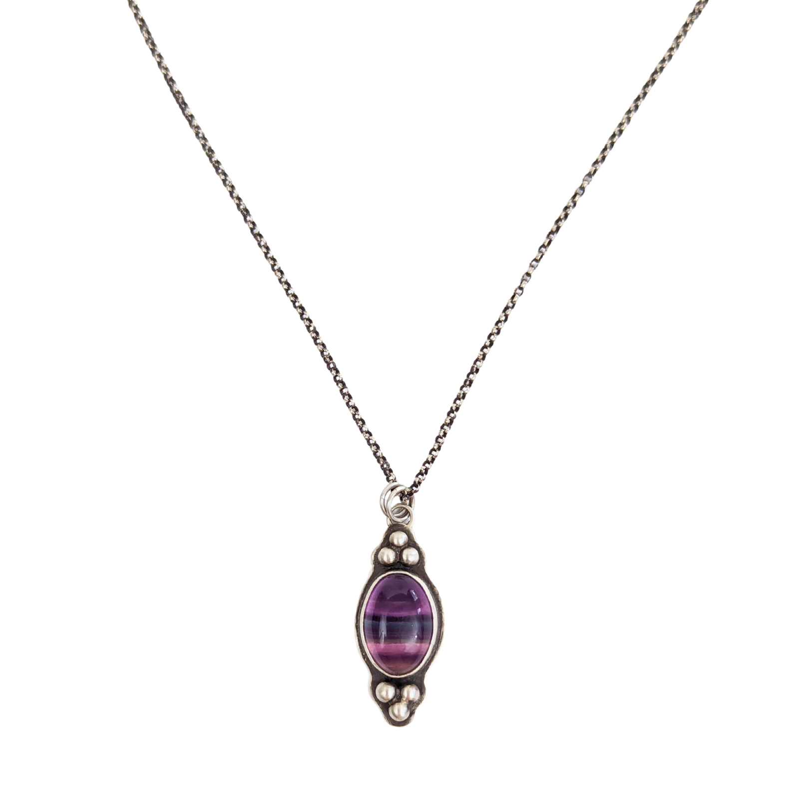 Siren's Call Pendant Rainbow Fluorite Call of the Siren Greek Myth