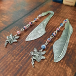 Vintage Fairy Bookmark with Rain Flower Stone