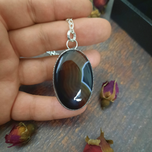 Load image into Gallery viewer, Banded Agate River Styx Necklace ✧ Underworld

